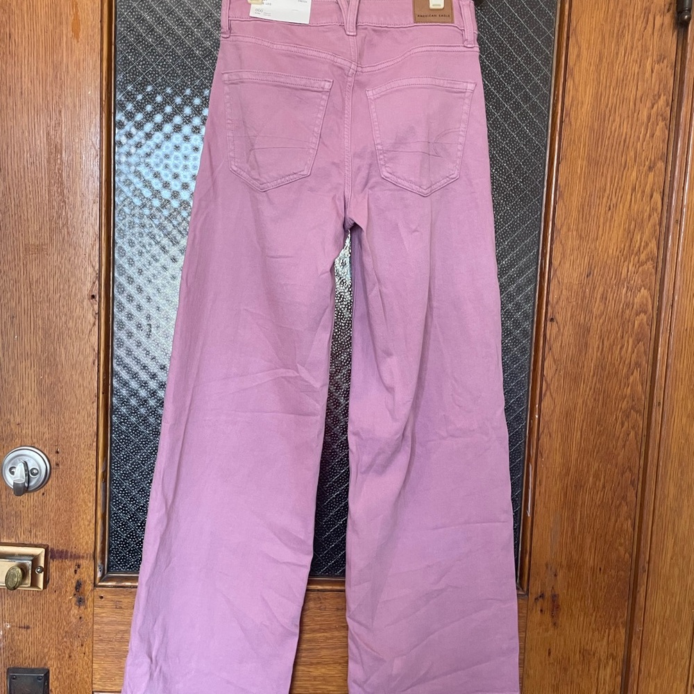 Stretch Denim Wide Leg Jeans - Picture 4 of 6
